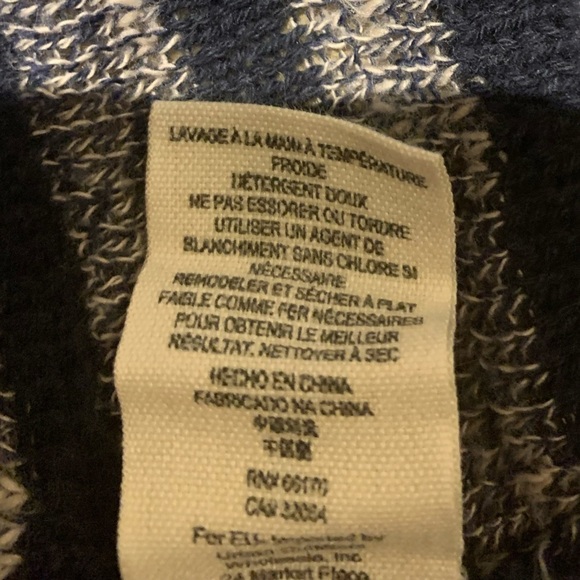 Free People Forget Me Knot Navy Striped Duster Cardigan - Picture 5 of 9